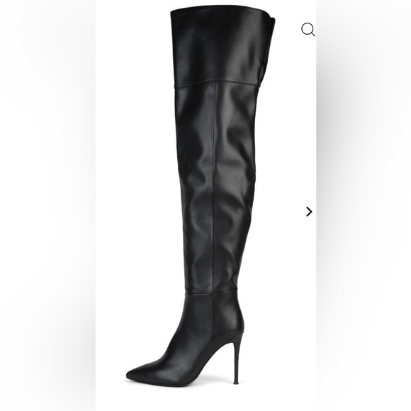 Jeffrey Campbell Shoes - New Jeffrey Campbell Pillar Over the Knee Black Stiletto‎ Boot Sz 5.5 $270